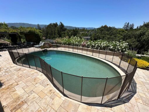 Swimming Pool Safety Fence Installed